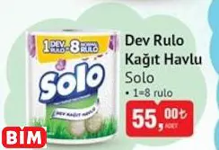 SOLO DEV RULO KAĞIT HAVLU SOLO DEV RULO KAĞIT HAVLU